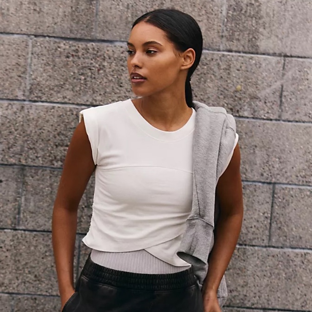 FP Movement by Free People White Crop Top